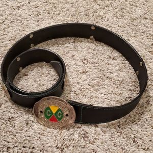 Vintage Cross Colours Post Hip Hop Leather Belt